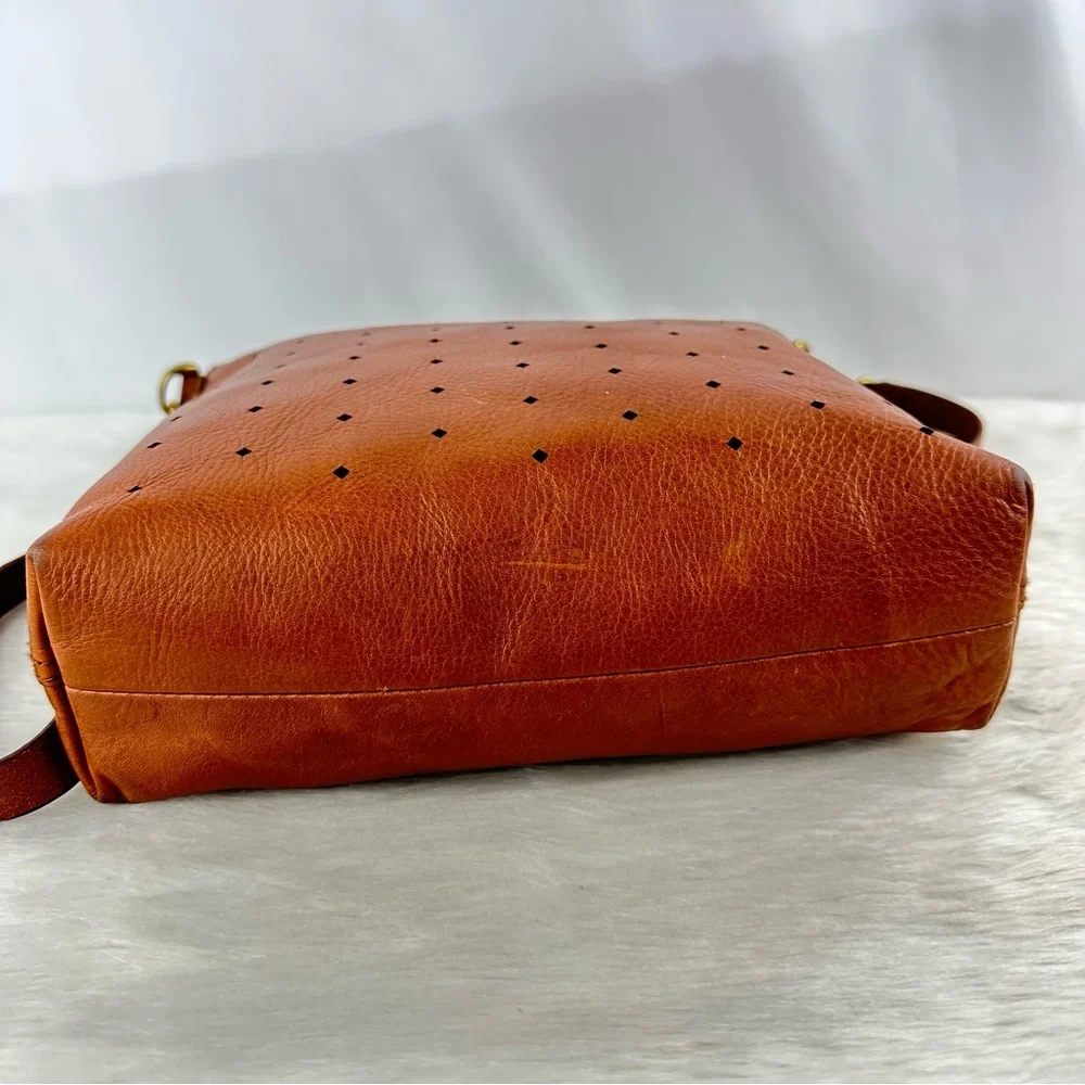 Madewell Brown Perforated Crossbody Bag - Picture 4 of 16